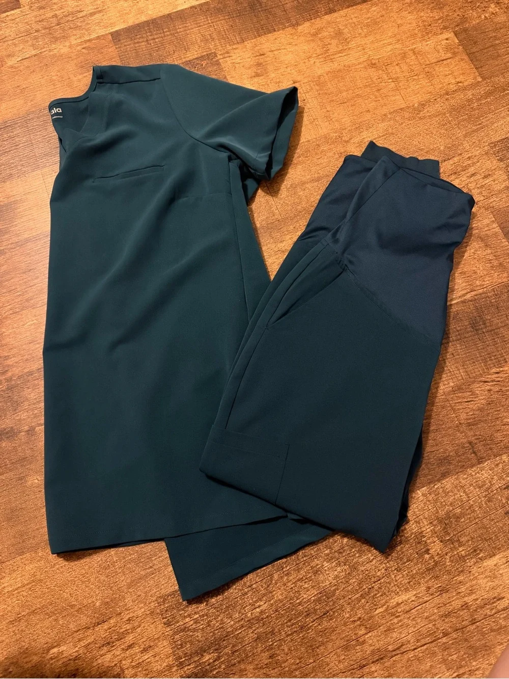 Mandala Women's Dark Teal maternity Top and Pants Set
